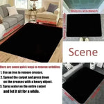 tapis moderne route course fleur vert gris blanc rouge bleu adhésif salon chambre decoration