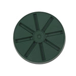grille tailles plateforme pots fleurs rayures radiales moderne gris vert blanc durable étanche respirant