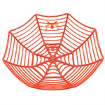 panier décoratif halloween toile d'araignée orange vert noir violet respectueux environnement multiple utilisations
