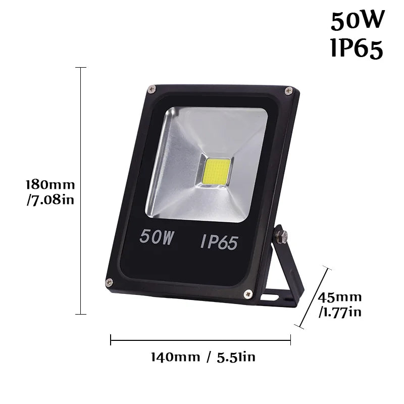 projecteur led motion sensor 10w 30w 50w ip65 moderne acier inoxydable clips extérieur