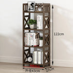 étagère bambou moderne deux étages 122cm hauteur 43cm largeur finition lisse minimaliste