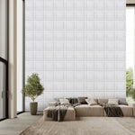 panneau mural 3D blanc relief moderne adhésif salon chambre enfant mariage carré classique PVC
