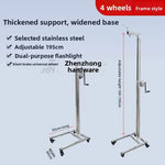 support mannequin argenté moderne roulettes vis ajustables six roues
