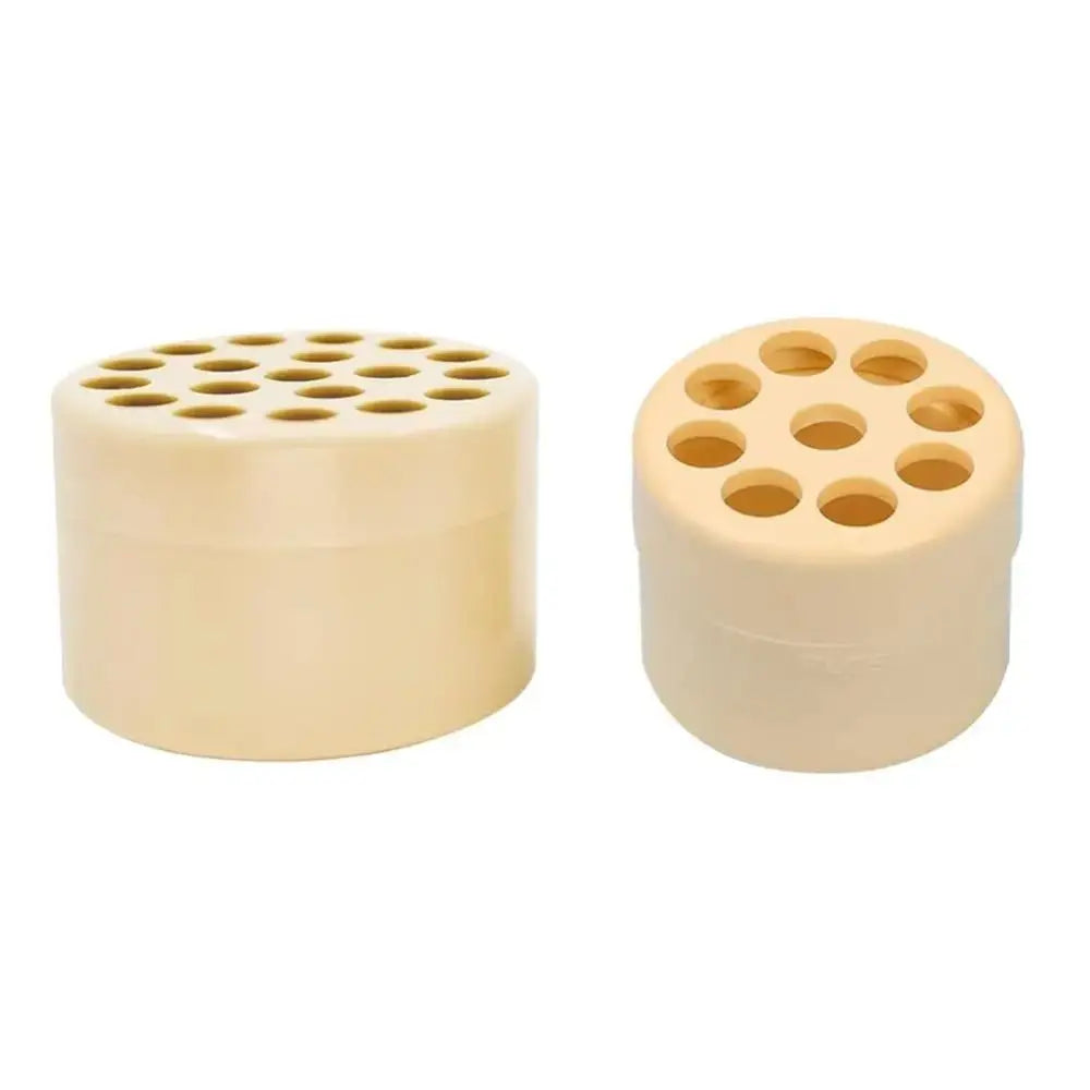 support fleurs moderne élégant beige clair trous circulaires boîte emballage fleurs artificielles transparent ornement