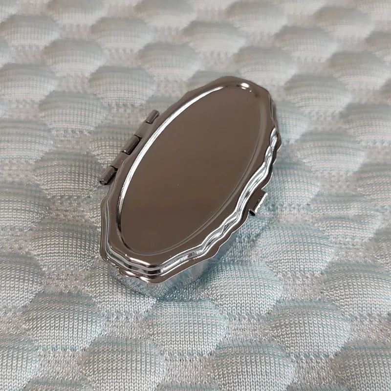 boîte rangement réutilisable argentée classique bijoux durable métal imitation