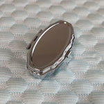 boîte rangement réutilisable argentée classique bijoux durable métal imitation