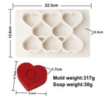moules savon silicone fleurs motifs floraux modernes orange vert rose blanc