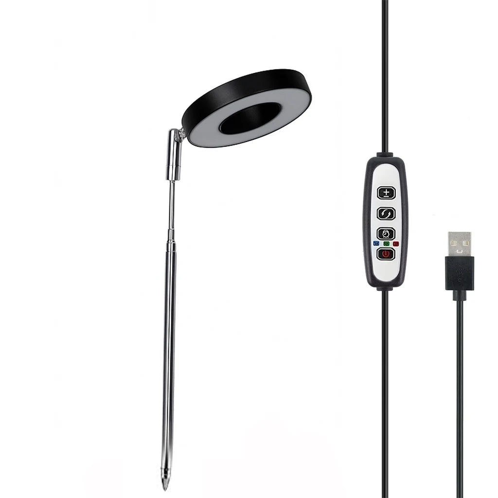 lampe led plante réglable télécommande support flexible hauteur ajustable base détachable modernes minimalistes