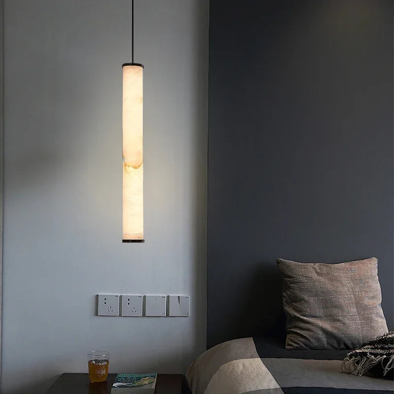 lampe suspendue moderne marbre blanc beige salon chambre led 249 2000lm