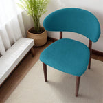 housse chaise moderne tissu carreaux beige gris vert adhésif polyester