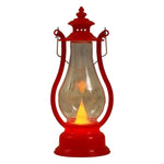 lanterne décorative rouge doré transparente effet vieilli vintage camping mariage