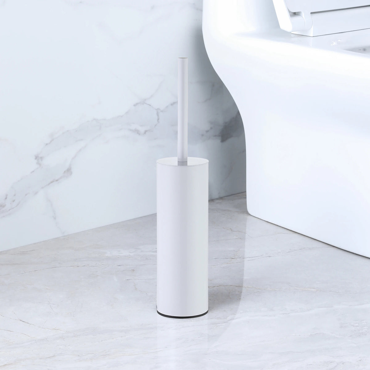 brosse wc inoxydable moderne blanche noire argent or support mural pieds
