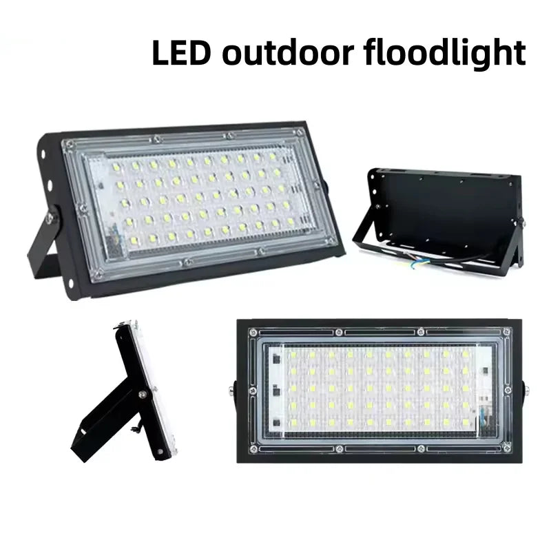 projecteur led extérieur moderne noir blanc couleurs éclairage jardin led opaque certifications multiples
