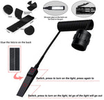 lampe torche rechargeable led intense noire aluminium outdoor autodéfense camping 30w usb