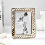 cadre photo doré argenté classique élégant support inclinable résine rectangle moderne decoration