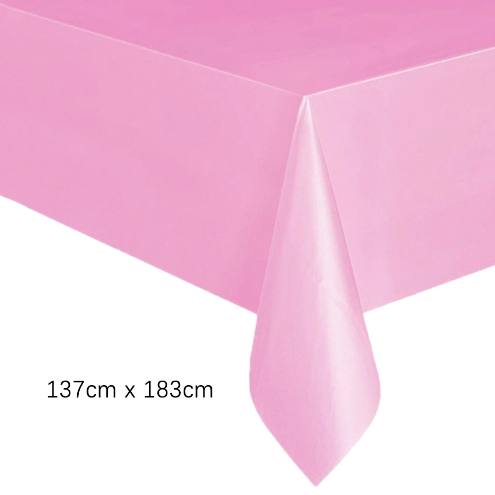serviette table jetable rectangulaire unie mariage anniversaire fête décoration table plastique moderne