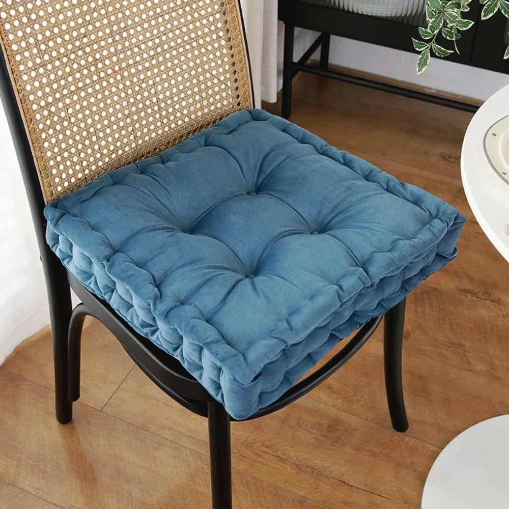 coussin carré velours doux antidérapant imperméable beige bleu vert orange modernes