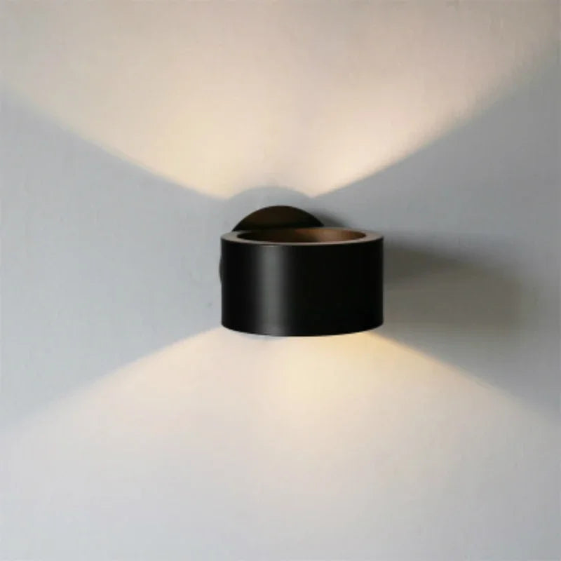 applique murale led moderne minimaliste or noir gris fixée mur chambre salon restaurant