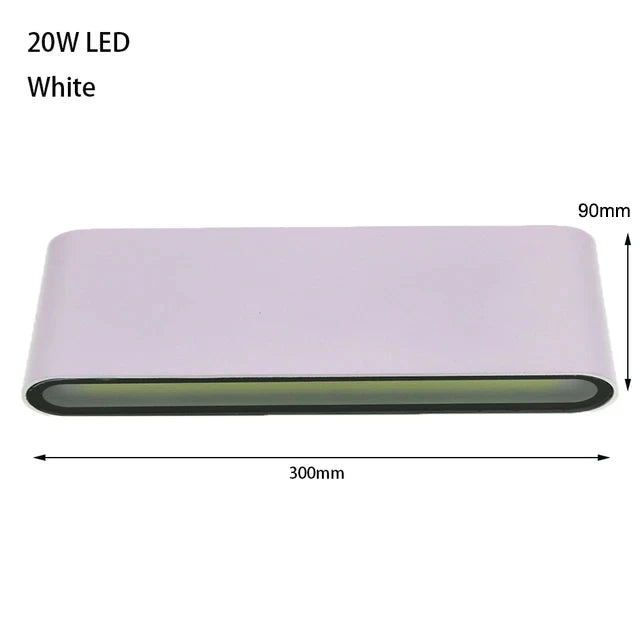 applique murale led moderne blanc noir 12w 20w 6w 4000k minimaliste