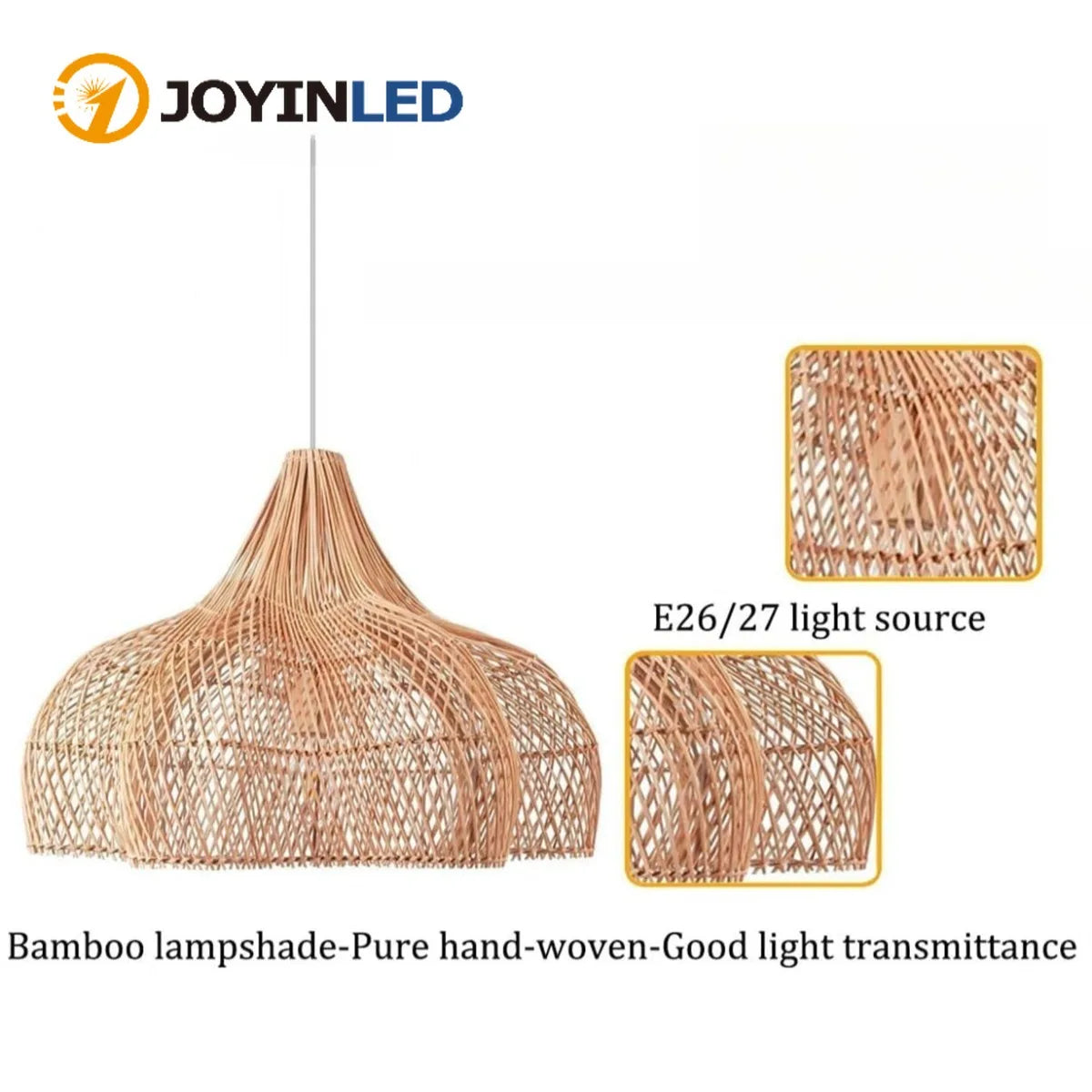 lampe suspendue rotin tissé naturelle moderne 60 80 cm bohème salon rustic