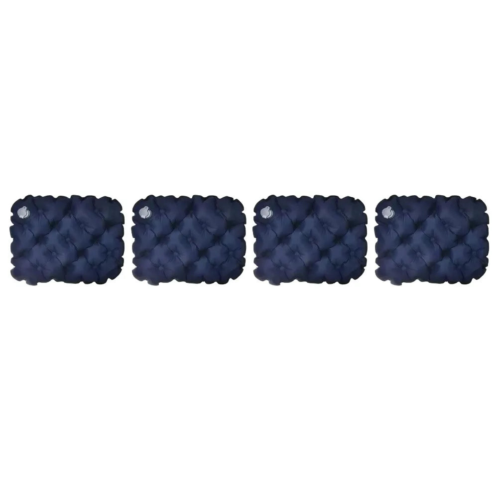 coussin gonflable tufté moderne vert bleu marine gris anti escarres portable camping