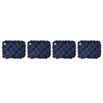 coussin gonflable tufté moderne vert bleu marine gris anti escarres portable camping