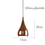 suspension lumineuse moderne rose doré brillante métallique câble noir éclairage scandinave e27