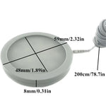 plafonnier led blanc noir argent moderne 18 led 12v adaptateur eu uk us 59mm