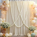 décoration mariage événement blanches guirlande festives anniversaire photos backdrops bohèmes