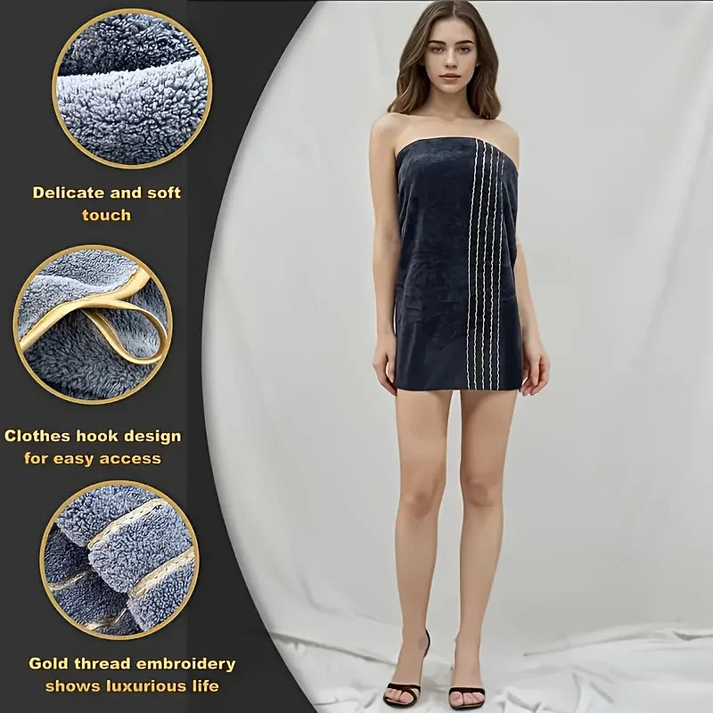 serviettes bain ultra douces grandes tailles broderie dorée moderne absorbantes blanc gris foncé élégantes