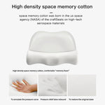 oreiller cervical ergonomique mousse mémoire forme gris texturé surface mat incurvé