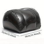 coussin gonflable velours bleu marine noir mousse mémoire forme rectangulaire literie confort aiguille triangle