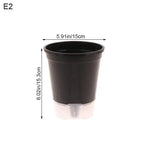 pots fleurs noirs blancs modernes couvercles perforés tailles diverses hydroponie jardinage