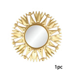 miroirs décoratifs solaires or rayonnants différents motifs cadre doré opaques vintage soleil