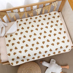 coussin bébé blanc imprimé animaux mignons absorbant humidité 70x90cm confortable doux