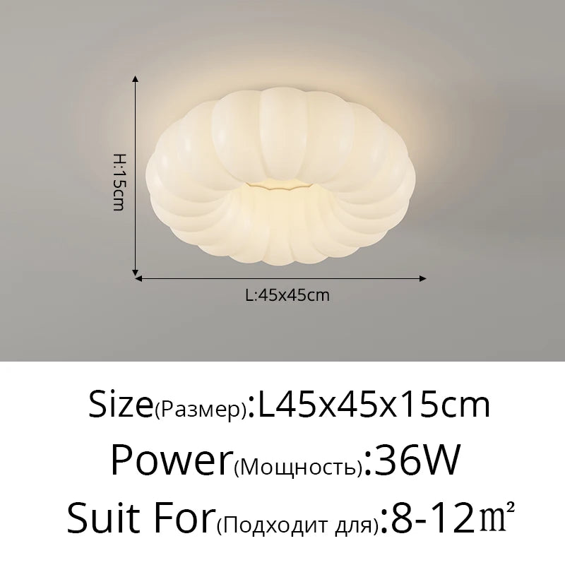 lampe led nuage nordique blanc moderne touch control