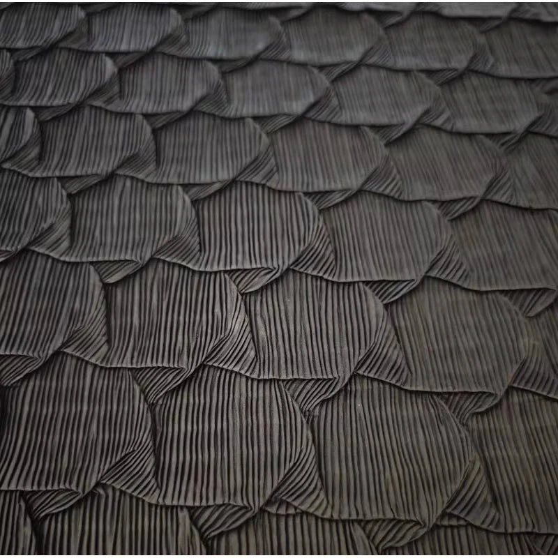 tissu noir texturé peau reptile opacité 60cm large tissu brocart respirant artisanal matériaux bricolage