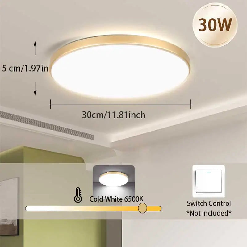 lampe led moderne noir blanc minimaliste surface interrupteur bouton éclairage intérieur chambre cuisine salon