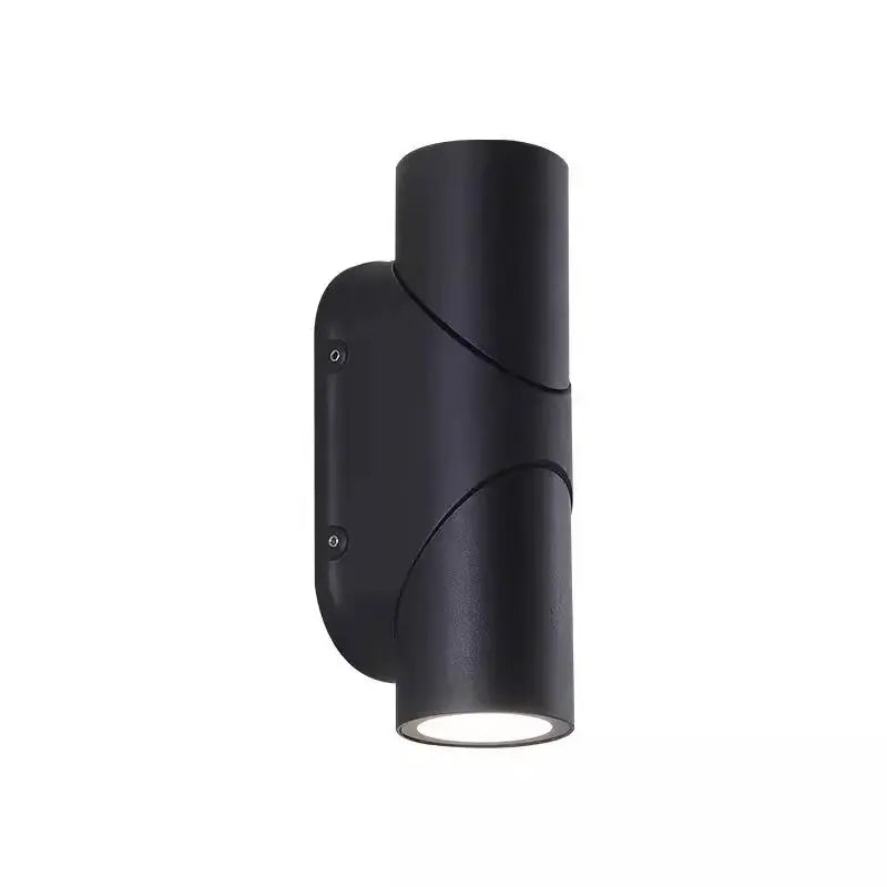 projecteurs led doubles têtes muriers étanches contemporains noirs mat ip65 hydrofuge