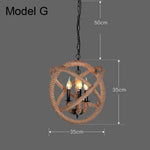 suspension lumineuse industrielle vintage corde naturelle métal noir ampoules opacité