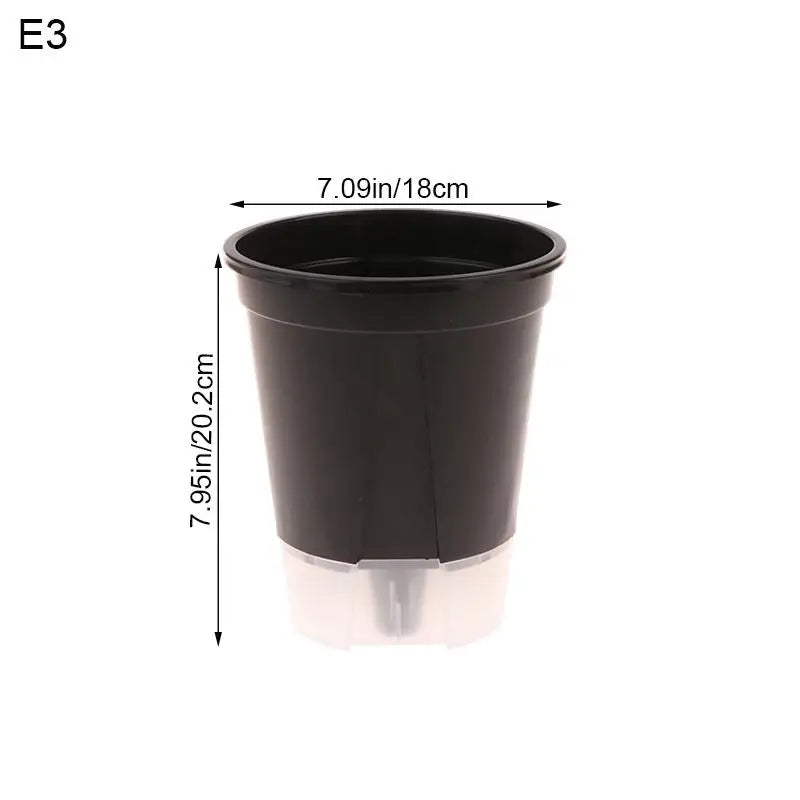 pots plantes transparents blancs modernes minimalistes grille drainage différents disponibles