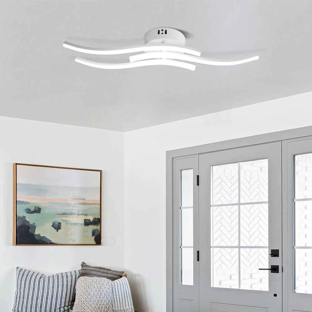 lampe led blanc minimaliste moderne éclairage intérieur salon chambre coucher