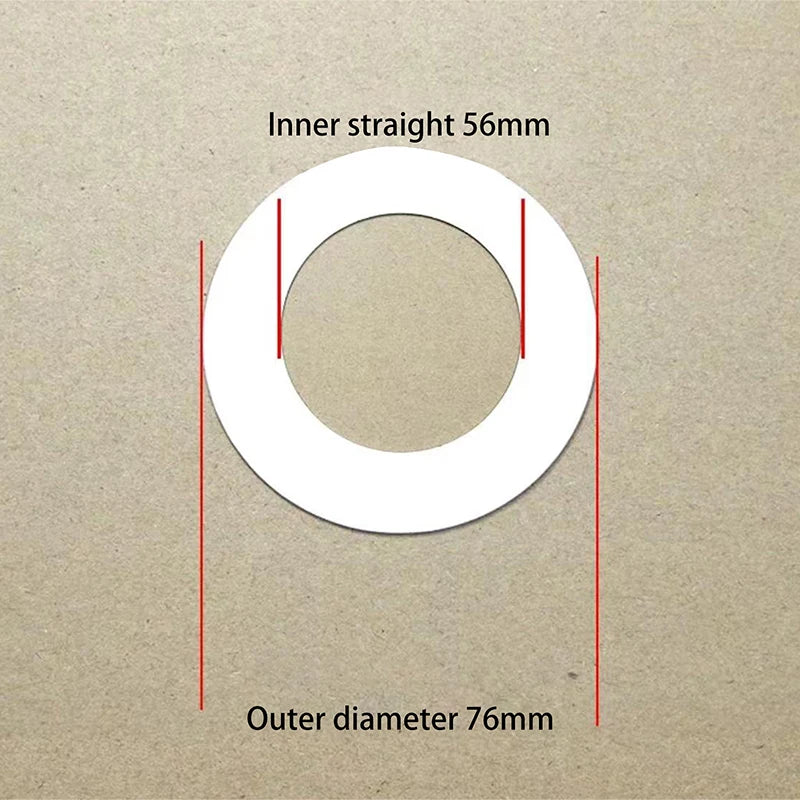 anneaux réparation lampe blancs ronds lisses opaques entretoises rondelles supports joints minimalistes
