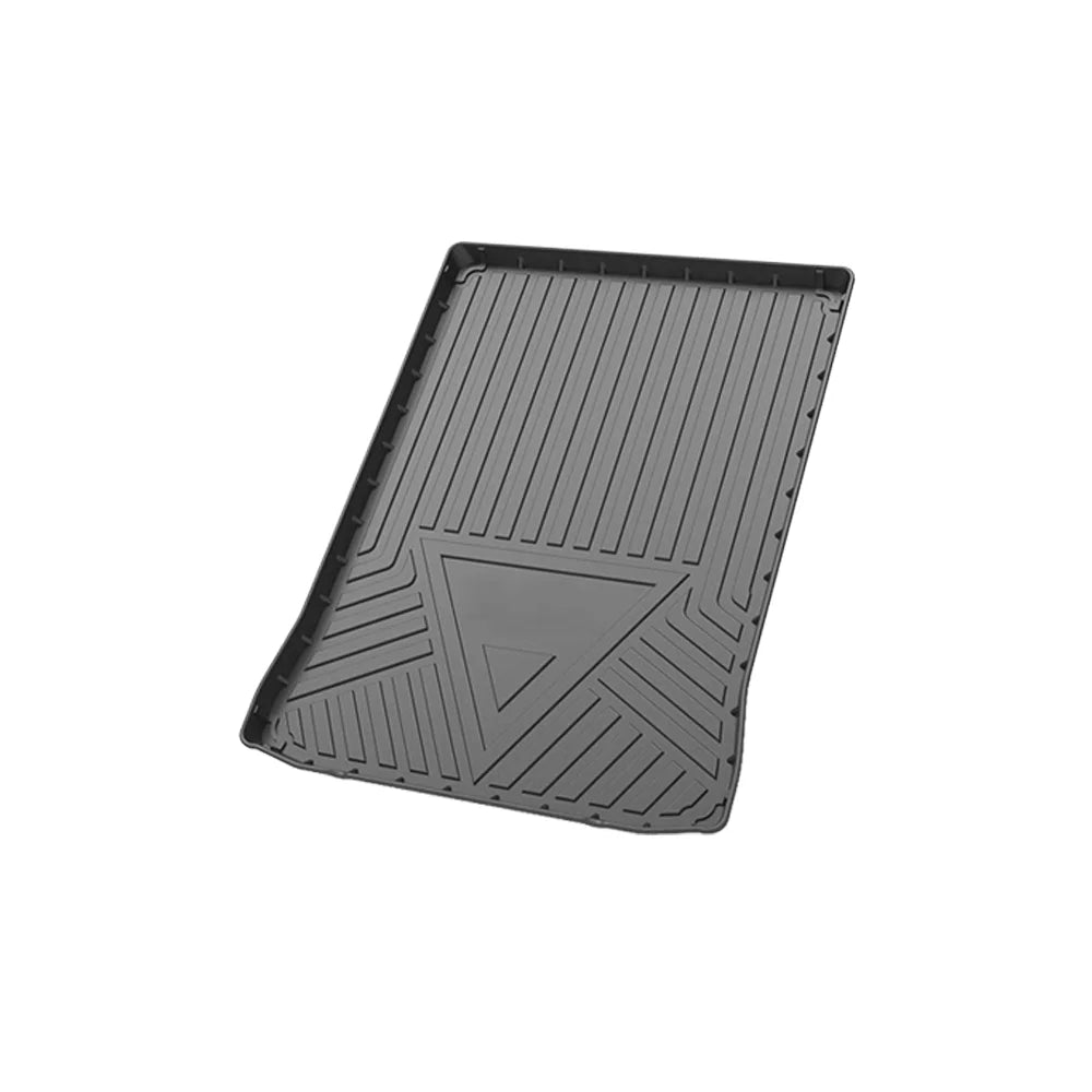 tapis coffre noir tapis latex fibre naturelle rayures horizontales texture micro perforée moderne imperméable