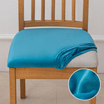 housse chaise extensible velours uni fauteuil cuisine salon moderne lavable