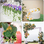 feuilles artificielles tropicales vert doré décoration moderne mariage anniversaire extérieur verte naturelle ludaua hawaïen