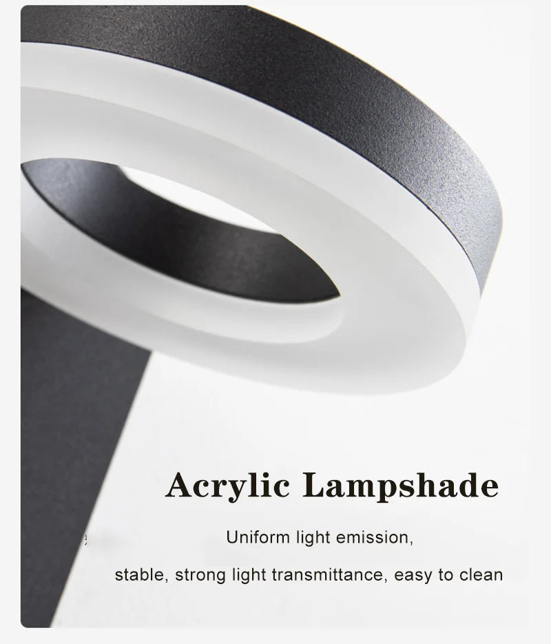 lampe murale moderne noire blanche interrupteur led chambre coucher salon entree