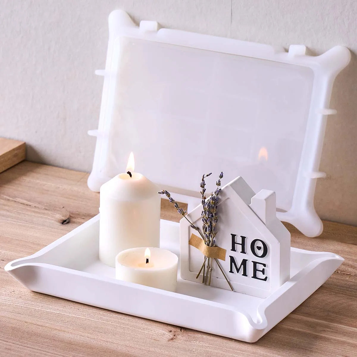 moule silicone plat plateau rangement angle diy bijoux deco intérieure bougie vase fleur maisonnette