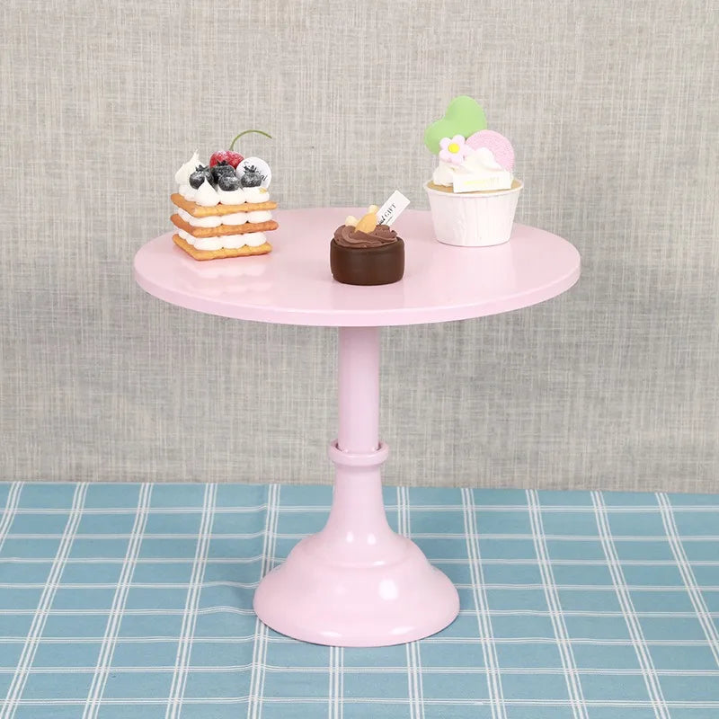 support gâteaux moderne bleu clair rose pâle blanc doré 10 12 pouces