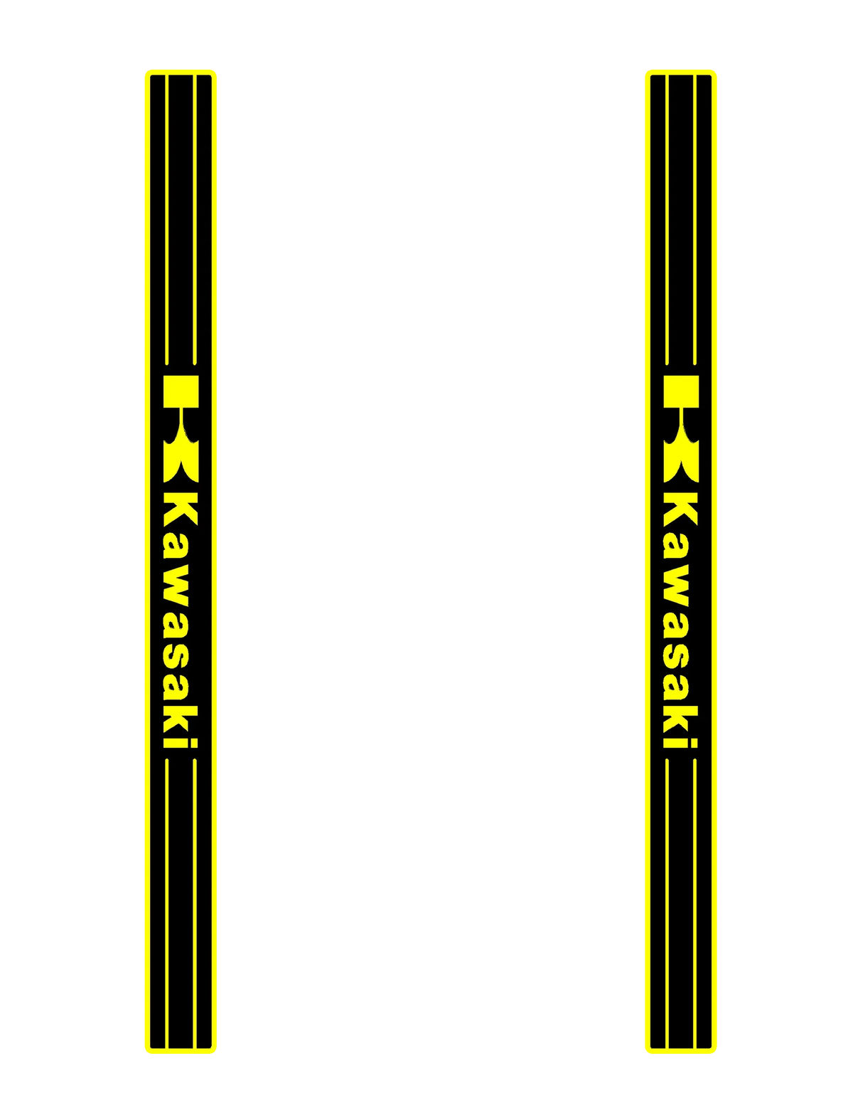 pad pédale personnalisé noir jaune logo kawasaki motifs géométriques sportif antidérapant surf thuyềnvangstakmat